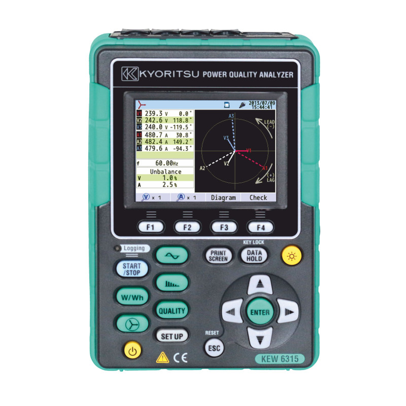 
       KEW6315 Analizator jakości energii (bez cęgów)
     