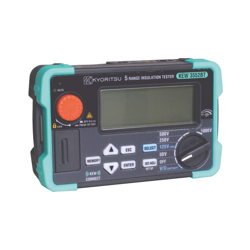 KEW3552BT Miernik rezystancji izolacji 50V-1000V, DAR, PI, USB ,Bluetooth
