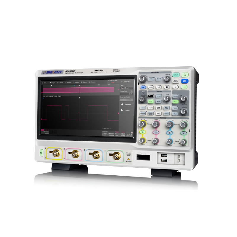 SDS5104X oscyloskop 1GHz, 4kan, 5GSa/s, 250Mpts, SPO