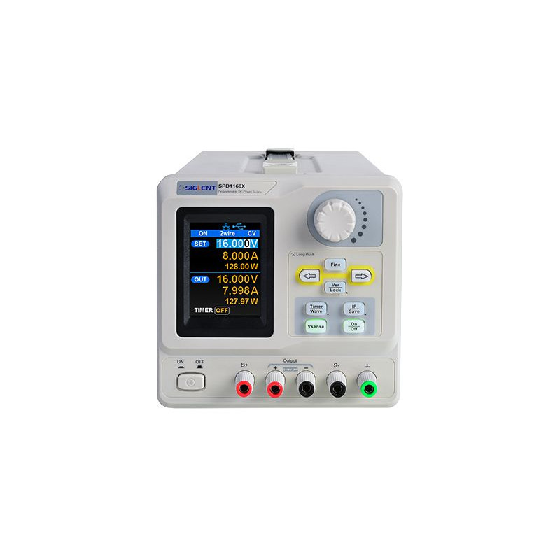 
       SPD1168X programowalny zasilacz DC, 1 wyj. rozdz.1mV,1mA, 16V/8A, moc 128W
     