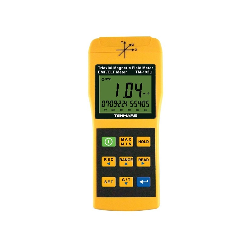 
       TM192D Miernik pola elektromagnetycznego 3 osiowy 2kHz z logger/rejestr. USB TENMARS
     