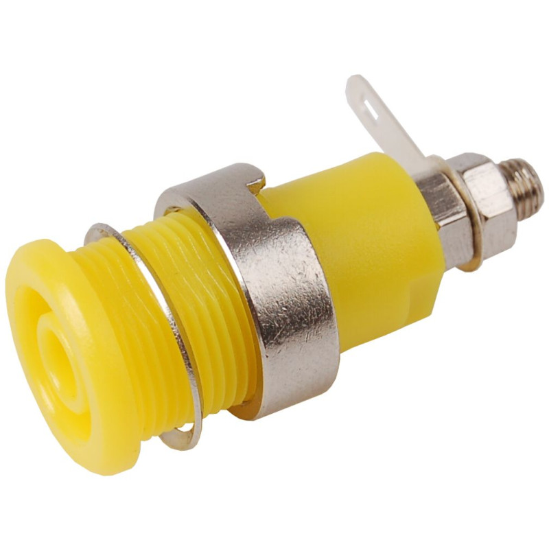 Gniazdo panelowe bezp. 4mm GLP301-Y 32A CAT II 1000V żółty