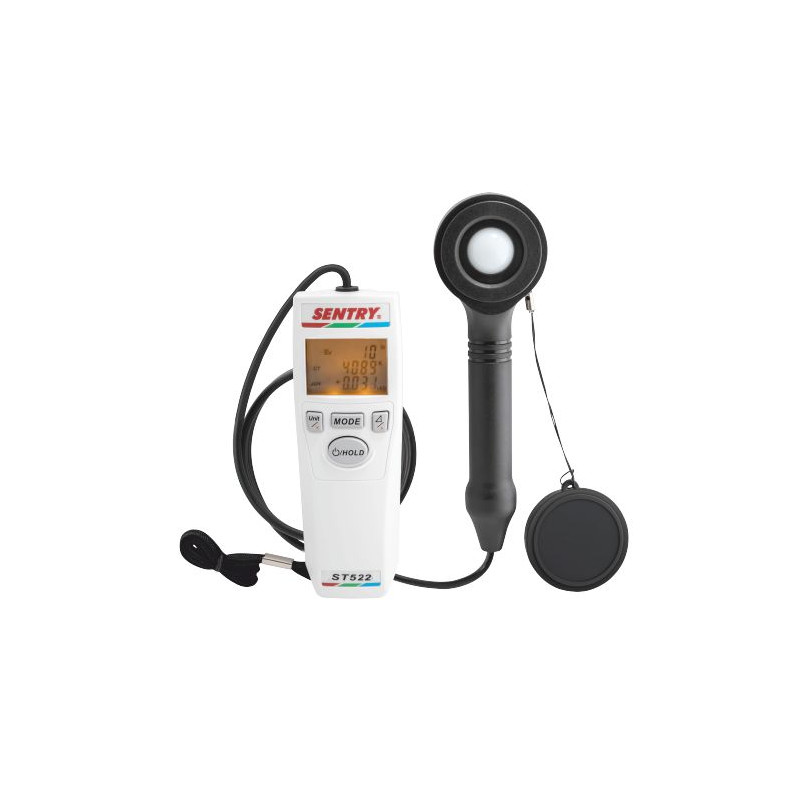 ST522 Kolorymetr 0~80 000 lx, CT 99 990 K Max, temp. barwowa SENTRY