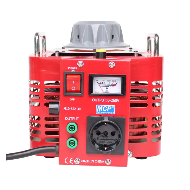 
       Autotransformator reg.  M10-522-30 260V/12A 3kVA jednofazowy MCP
     