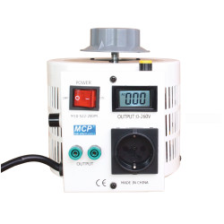 
       Autotransformator reg.  M10-522LCD-20 260V/8A 2kVA jednofazowy MCP
     