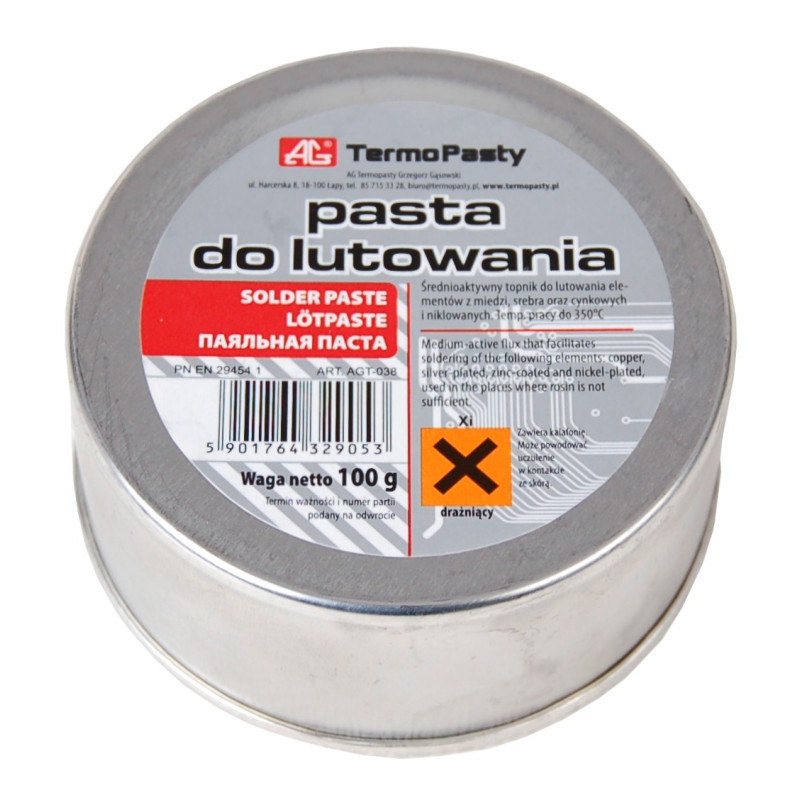 Pasta lutownicza AGT-038 100g