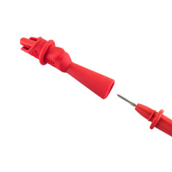 Krokodylek bezp. gn. 2mm KK1A-0040-R CAT IV 600V, 10A czerwony