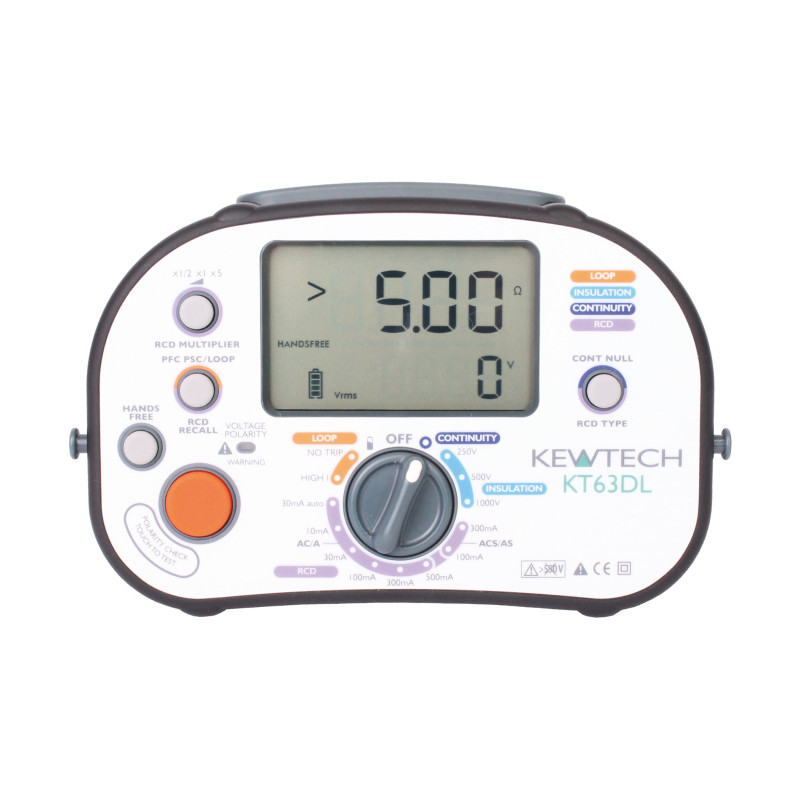 KT63DL Wielofunkcyjny miernik instalacji elektrycznej