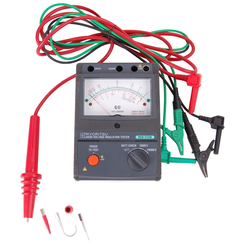 KEW3123A Analogowy miernik rezystancji izolacji 5000V-10kV