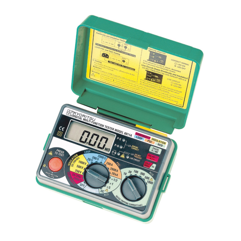 KEW6011A Wielofunkcyjny miernik instalacji elektrycznej z pokrowcem 9142