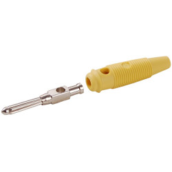 Wtyk banan 4mm BUELA30-YEL 60V/30V~ 30A żółty