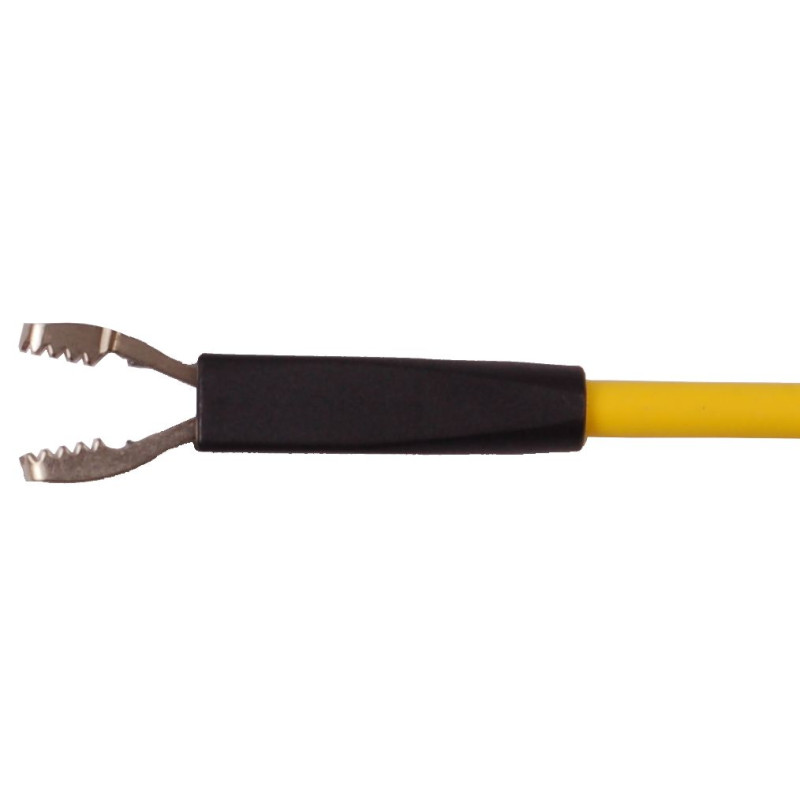 Chwytak bezp. krokod. gn. 4mm KLEPS 2800-BK CAT III 1000V, 20A czarny