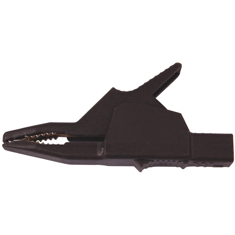 Krokodylek bezp. gn. 4mm AK-2B2540-BK CAT II 1000V 34A czarny