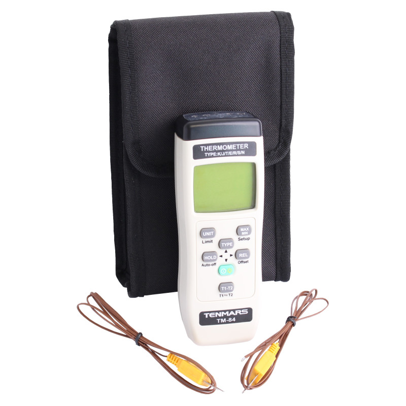TM84 Termometr 2 kanały kl 0,05% (-200 do 1372°C) typ K TENMARS