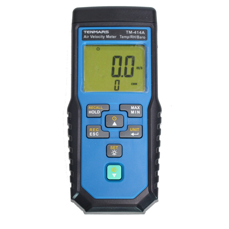 TM414A Anemometr, przepływ, temp, wilg., ciśnienie TENMARS