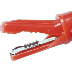 Krokodylek gn. 4mm KK1-R 60V/30V~ 3A czerwony