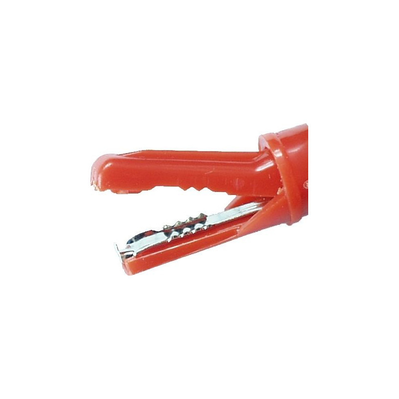 Krokodylek gn. 4mm KK1-R 60V/30V~ 3A czerwony