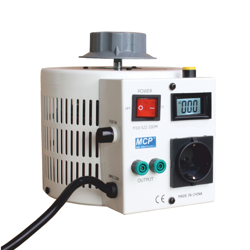 
       Autotransformator reg.  M10-522LCD-20 260V/8A 2kVA jednofazowy MCP
     