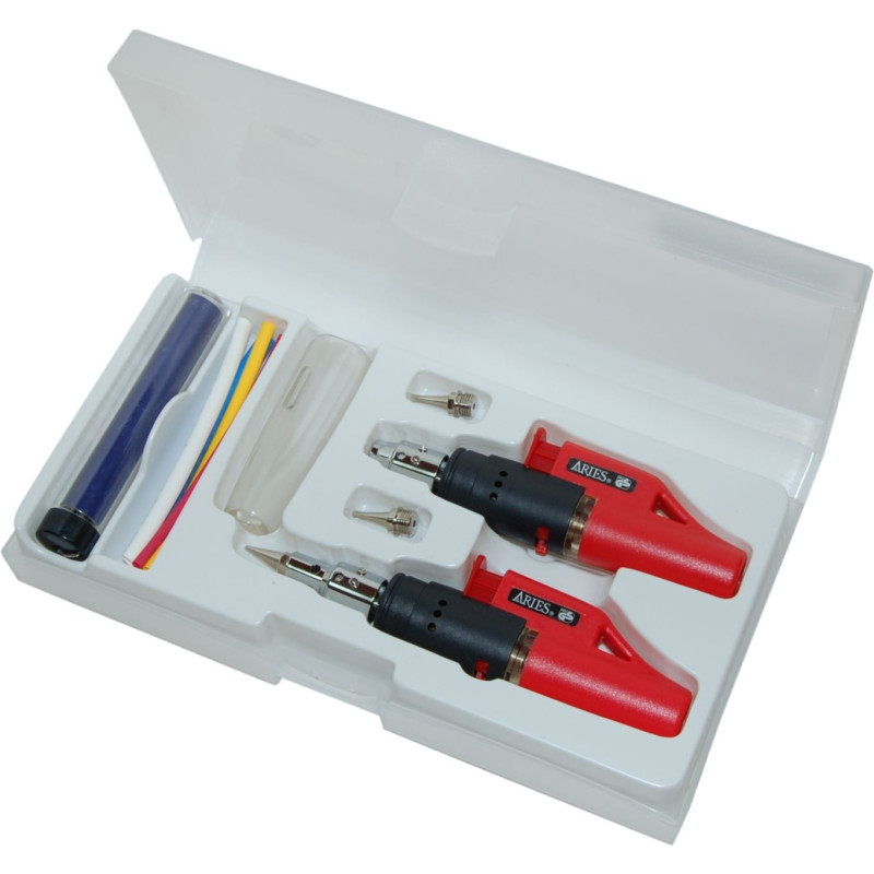 AR-ES630KB Lutownica gaz.+gorące powietrze zestaw Aries