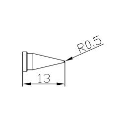 Grot 652 Stożek 0,5mm do LF2000/LF8800/LF853D