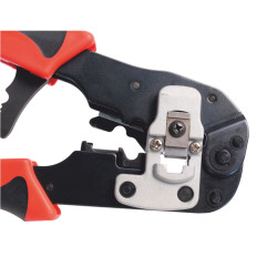 OPT LY580ER Zaciskarka wtyków przelotowych 8p8c RJ45, ściągacz izolacji