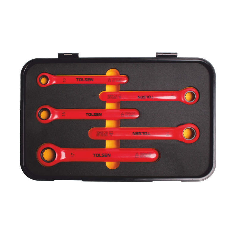 
       OPT ZKOGI-1 Zestaw kluczy oczkowych z grzechotką izolowanych 1000V FW 10-17
     