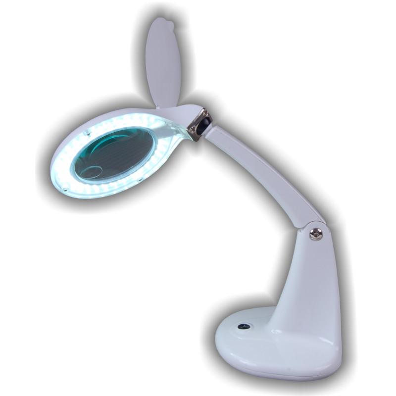 Lampa biurkowa LED SMD z lupą (102mm) 8093LED-A 3D+12D 6,5W