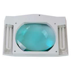Lampa warsztatowa z lupą(190x157mm) 8069DC 5D 2x9W