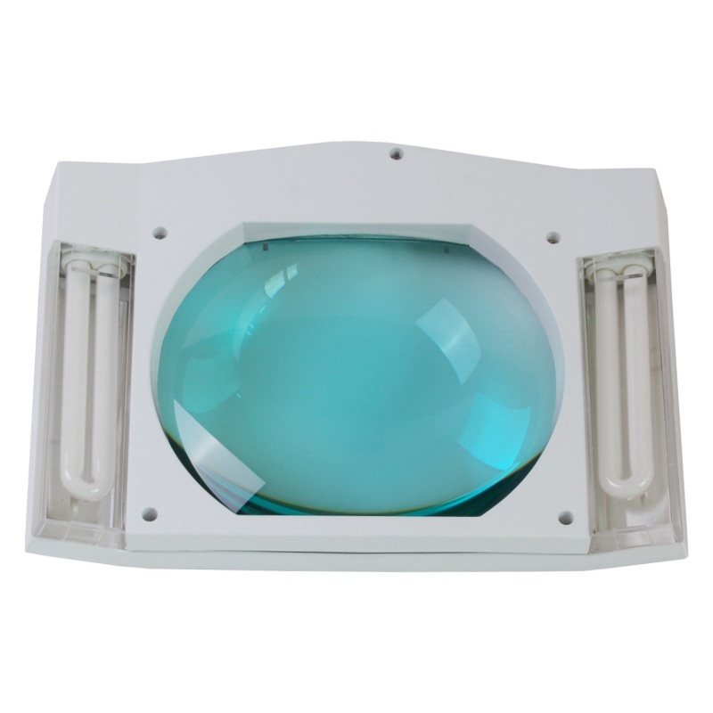 Lampa warsztatowa z lupą(190x157mm) 8069DC 5D 2x9W