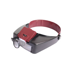 Lupa nagłowna  1,5x  3x  8,5x  10x z podświetleniem LED LN-81007-A