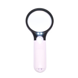 
       Lupa ręczna LR-4 75mm/3x 22mm/45x z podświetleniem LED
     