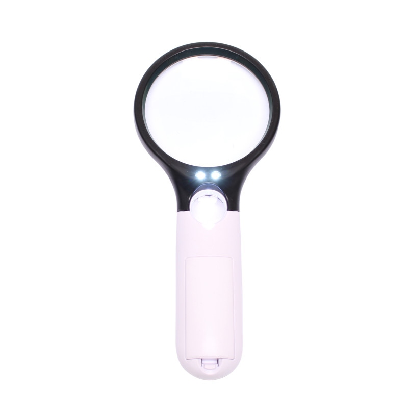 
       Lupa ręczna LR-4 75mm/3x 22mm/45x z podświetleniem LED
     