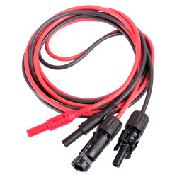 PP SOL2-MC4 Przewody 2m wtyk/gniazdo MC4 - wtyk banan bezpieczny 4mm czerwony+czarny