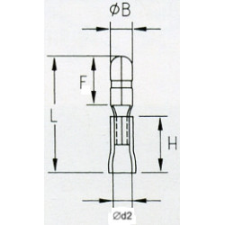 KMOB5 Konektor okrągły izol. męski 5mm 100szt