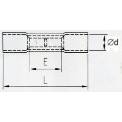 KLTB Łącznik kabl. izol. termokurcz. 1,5-2,5mm2 100szt
