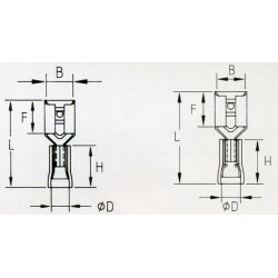 KFB28x05 Konektor żeński izolowany 100szt