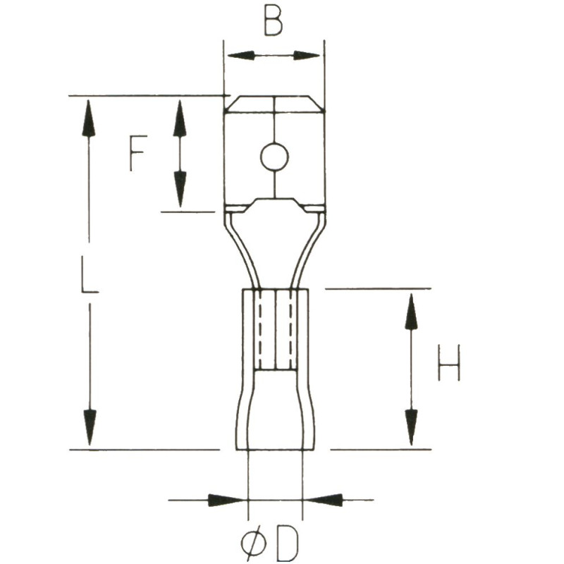 KMR48x08 Konektor męski izol. 100szt