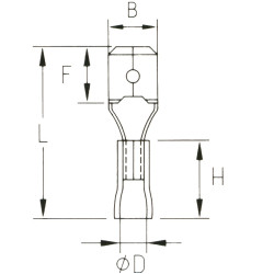 KMB48x08 Konektor męski izol.  100szt