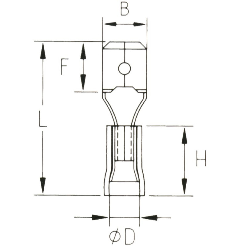 KMB63x08D Konektor męski izol. 100szt