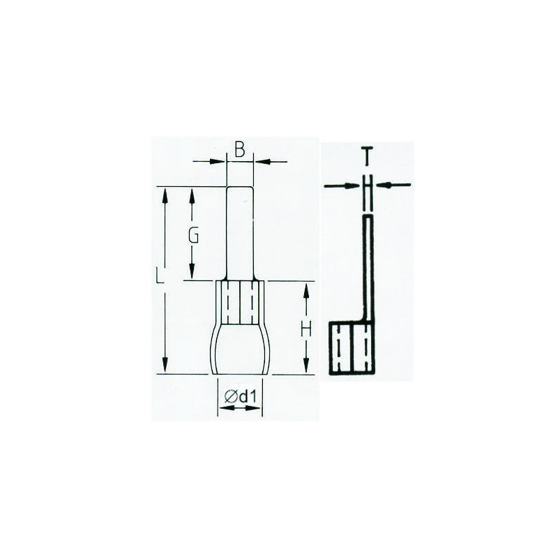 KPY18 końcówka izol. PIN 18X4,5  Easy Entry 100szt