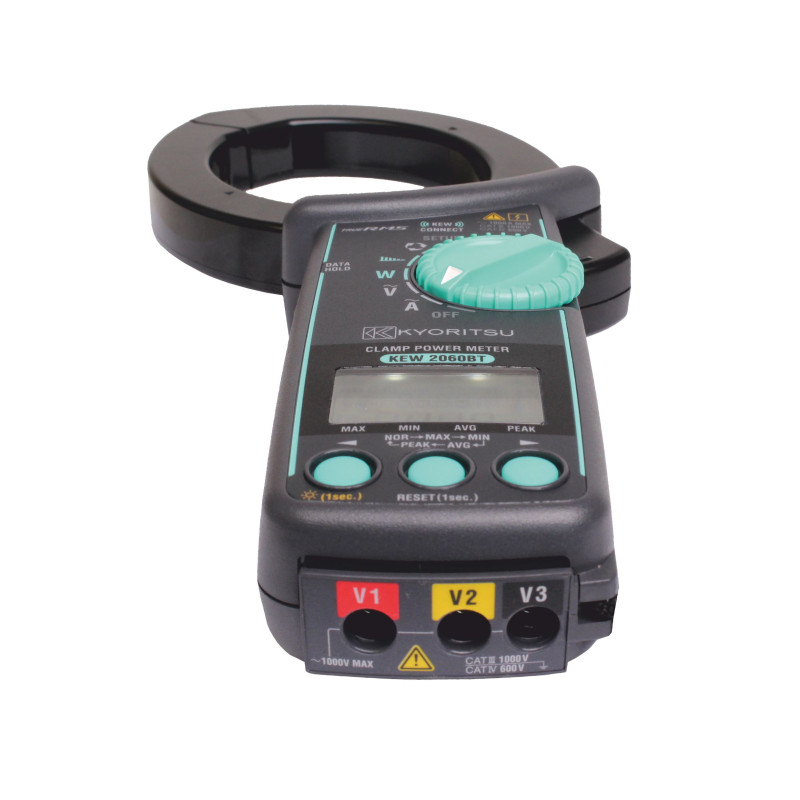 KEW2060BT Miernik cęgowy mocy 1000A AC TRMS VA/W/VAR, PF, THD, harmoniczne H1-H30, Bluetooth, CAT IV 600V