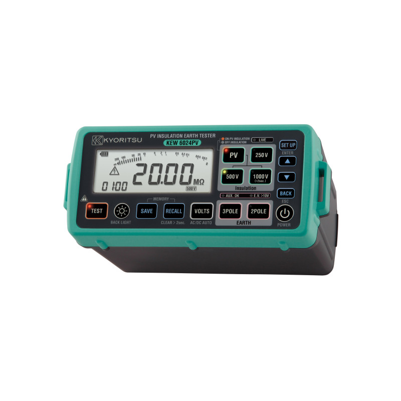 KEW6024PV+ Miernik rezystancji izolacji instalacji PV, uziemienia, 1000VDC, +zestaw 7245A