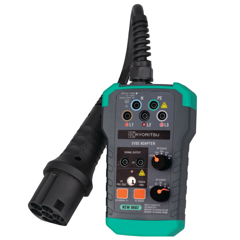KEW6516-EV2 Wielofunkcyjny miernik instalacji el. USB + adapter EVSE KEW8602