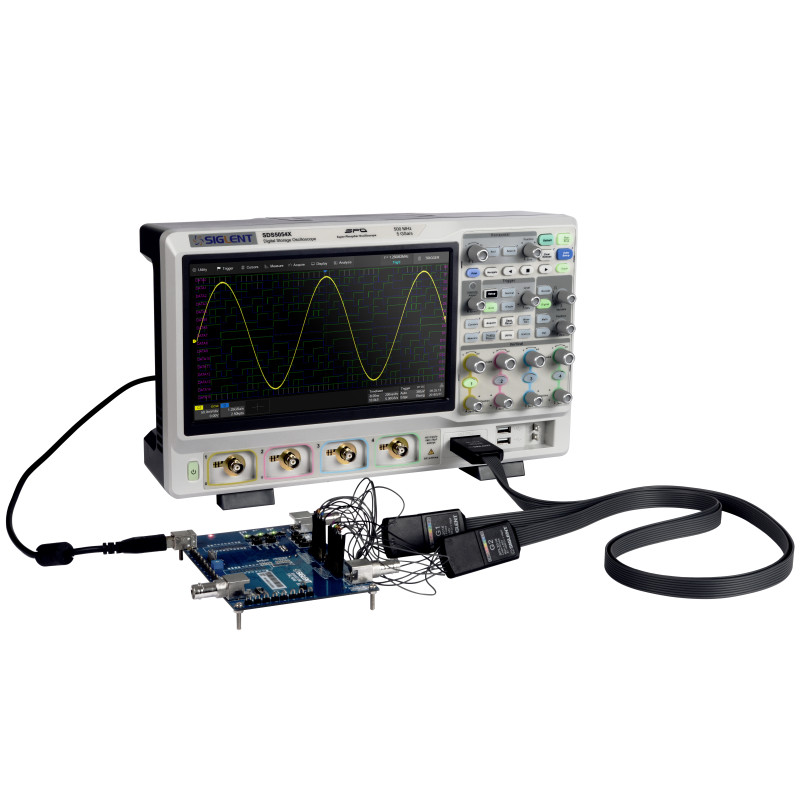 SDS5034X oscyloskop 350MHz, 4kan, 5GSa/s, 250Mpts, SPO