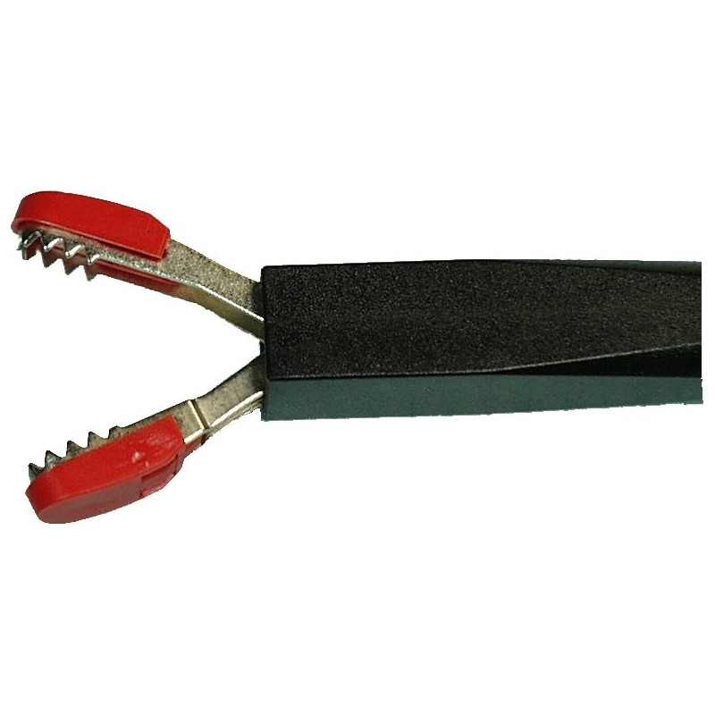 Chwytak bezp. krokod. gn. 4mm KLEPS 2800-BK CAT III 1000V, 20A czarny