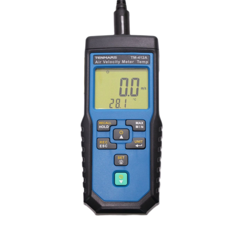 TM412A Anemometr, przepływ, temp TENMARS