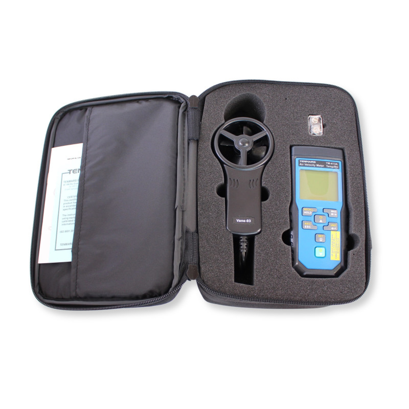 TM413A Anemometr, przepływ, temp, wilgotność TENMARS