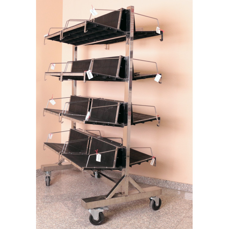 SL-605 Wózek transp. ESD do zaw. racków 1050x540x1400