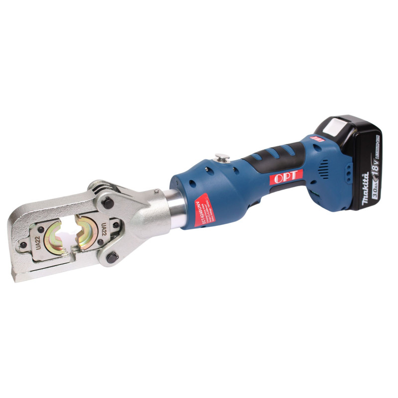 OPT ECT6240UNV Praska akumulatorowa 6-240mm2 matryce R22 16-240mm2 2x nożyce 25mm 3Ah 18V