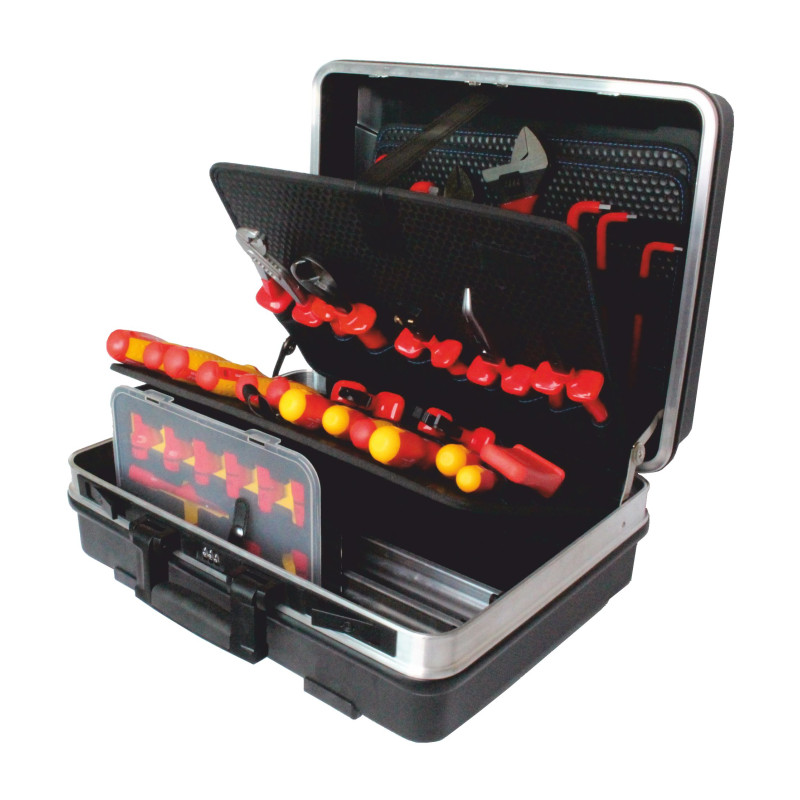 OPT ZNIW-3 Zestaw narzędzi izolowanych 1000V + EAZY VOLT PRO LCD w walizce 51el.